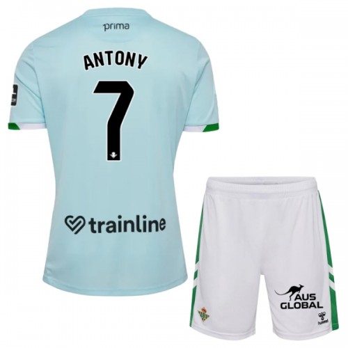Officiële Voetbalshirt + Korte Broek Real Betis Antony 7 Uit 2025-26 - Kids Officiële Voetbalshirt + Korte Broek Real Betis Antony 7 Uit 2025-26 - Kids